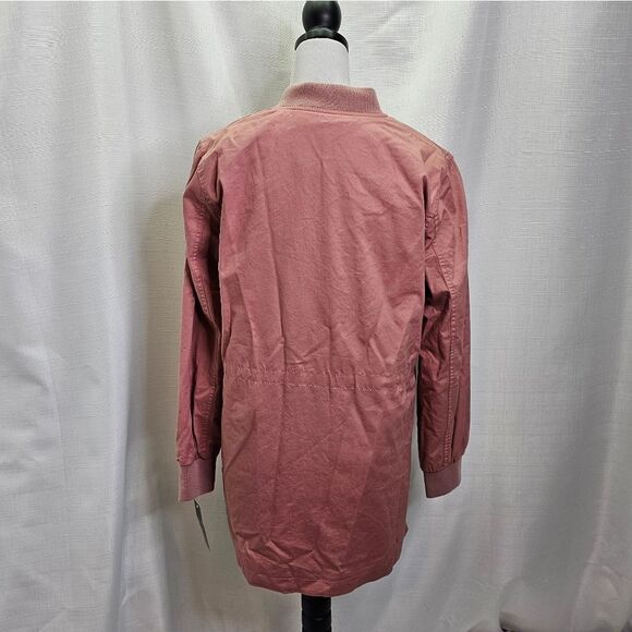 Miss London Black Label Mauve Pink Lightweight Jacket Size Large - Picture 11 of 11